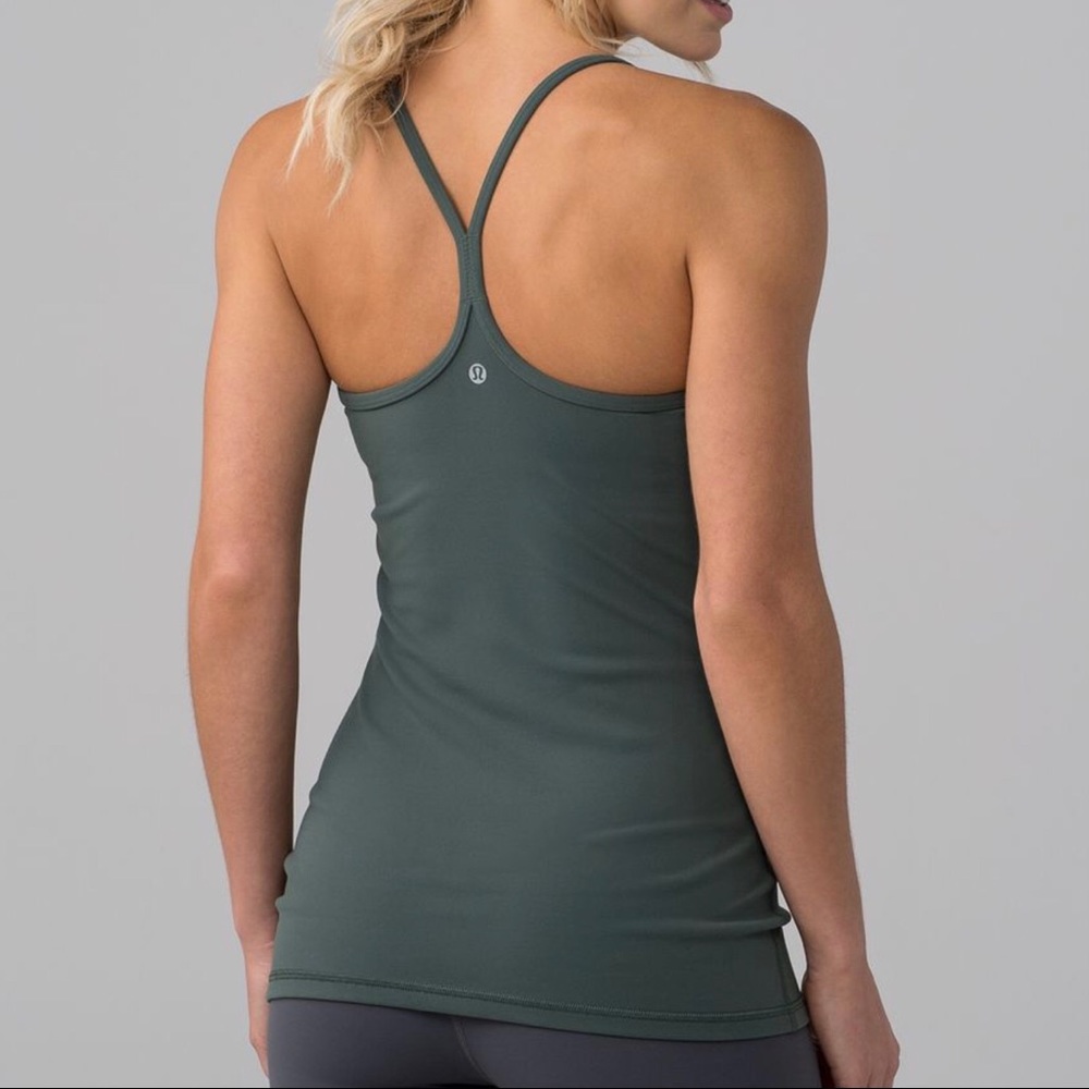Lululemon Power Y Tank Dark Forest